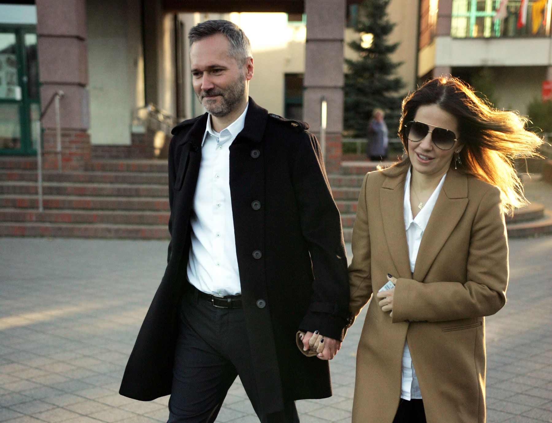Jarosław Wałęsa i jego żona Ewelina Jachymek
