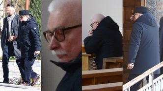 Osowiały Lech Wałęsa wałęsa się po opustoszałym kościele w czasie epidemii (ZDJĘCIA)