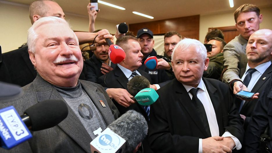 Lech Wałęsa i Jarosław Kaczyński w sądzie