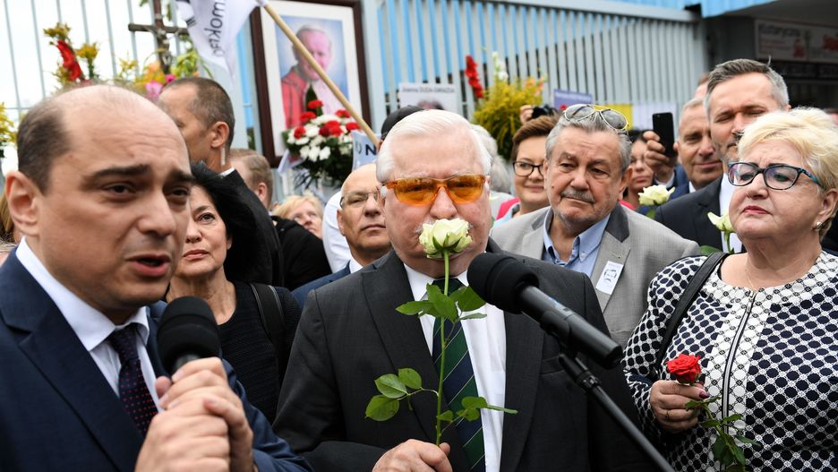 Lech Wałęsa podczas rocznicy Porozumień Sierpniowych 