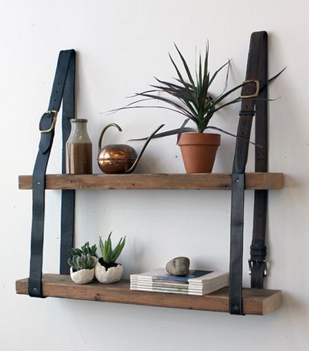 Leather Belt Shelf