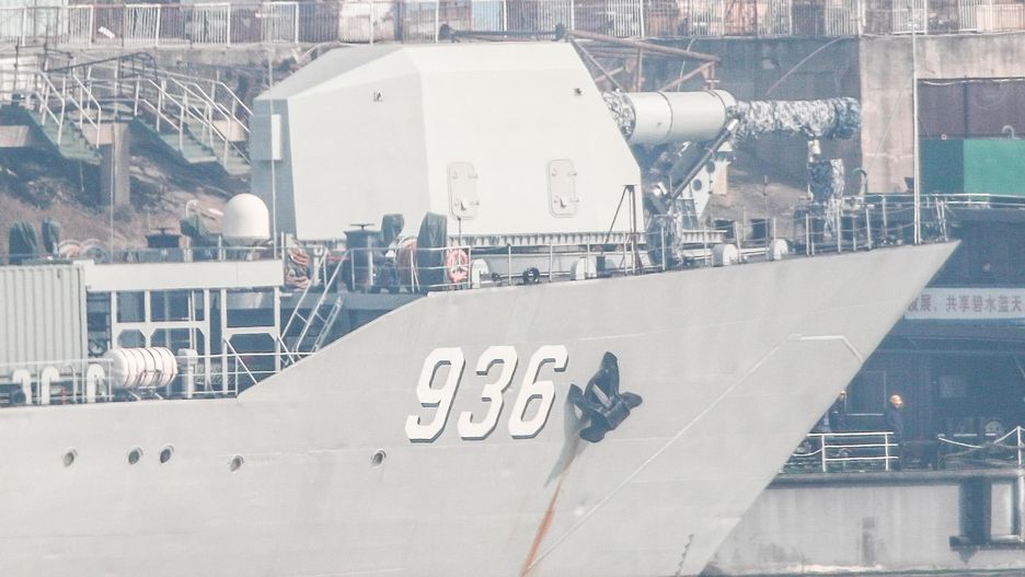 Railgun został dostrzeżony na chińskim desantowcu Haiyang Shan