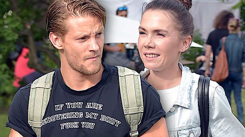 Olga Bołądź i Sebastian Fabijański