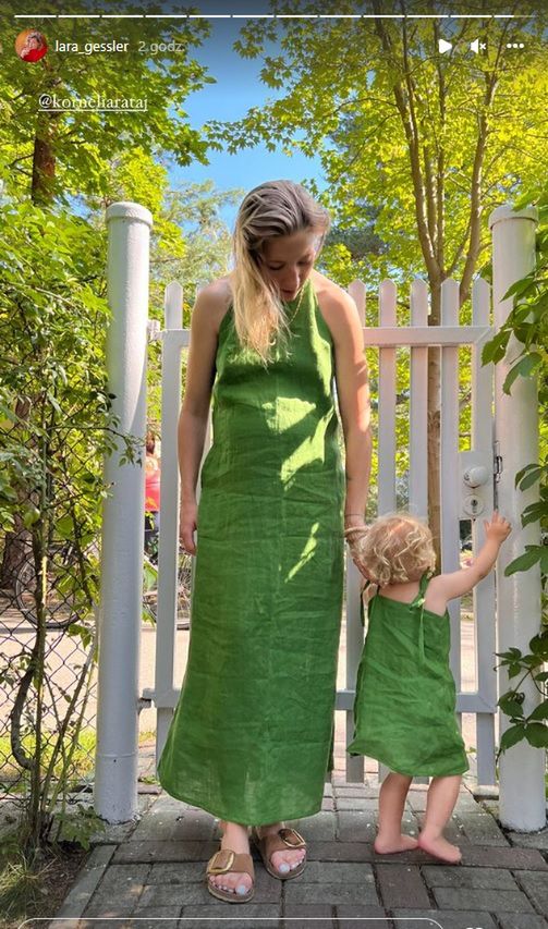 Lara Gessler z córką Neną