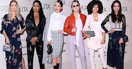 Gwiazdy na pokazie Lidii Kality: Paulina Sykut, Lara Gessler, Omenaa Mensah, Anna Czartoryska
