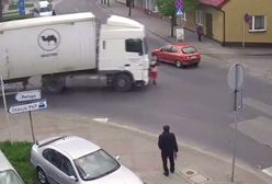 #dziejesiewmoto: kierowca ciężarówki nie zauważa kobiety