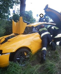 Film z wypadku McLarena 650S w Krapkowicach