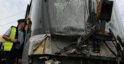 Kolizja tramwaju z autobusem w Łodzi