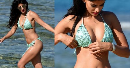 "The Only Way is Essex": Jasmin Walia nagrywa klip w bikini