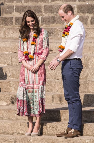 Księżna Kate i książę William w Indiach. Księżna w sukience Anita Dongre (fot. ONS)