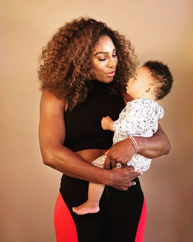 Serena Williams z córeczką