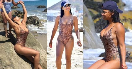 Christina Milian: sexy mama kusi wdziękami na plaży