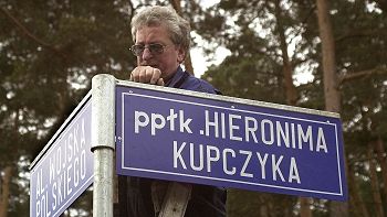 Tablica z oznaczeniem ulicy ppłk Hieronima Kupczyka