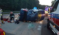 "Wiślanka". Koszmarne zderzenie motocykla i osobówki