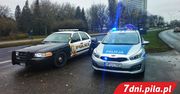 Amerykański radiowóz na ulicach Piły