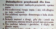 10 przykazań dla żon. "Przewodnik katolicki" z roku 1931