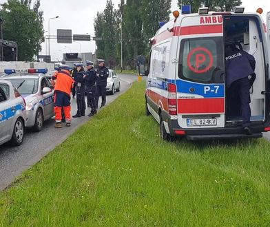 Wypadek w Łodzi. Poszkodowanych pięciu policjantów