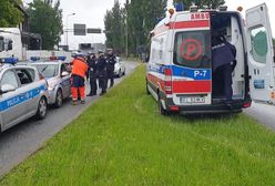 Wypadek w Łodzi. Poszkodowanych pięciu policjantów