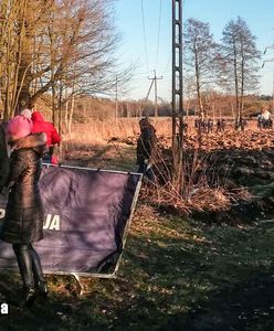 Witoszyn. Makabryczne odkrycie. Ciało było do połowy spalone