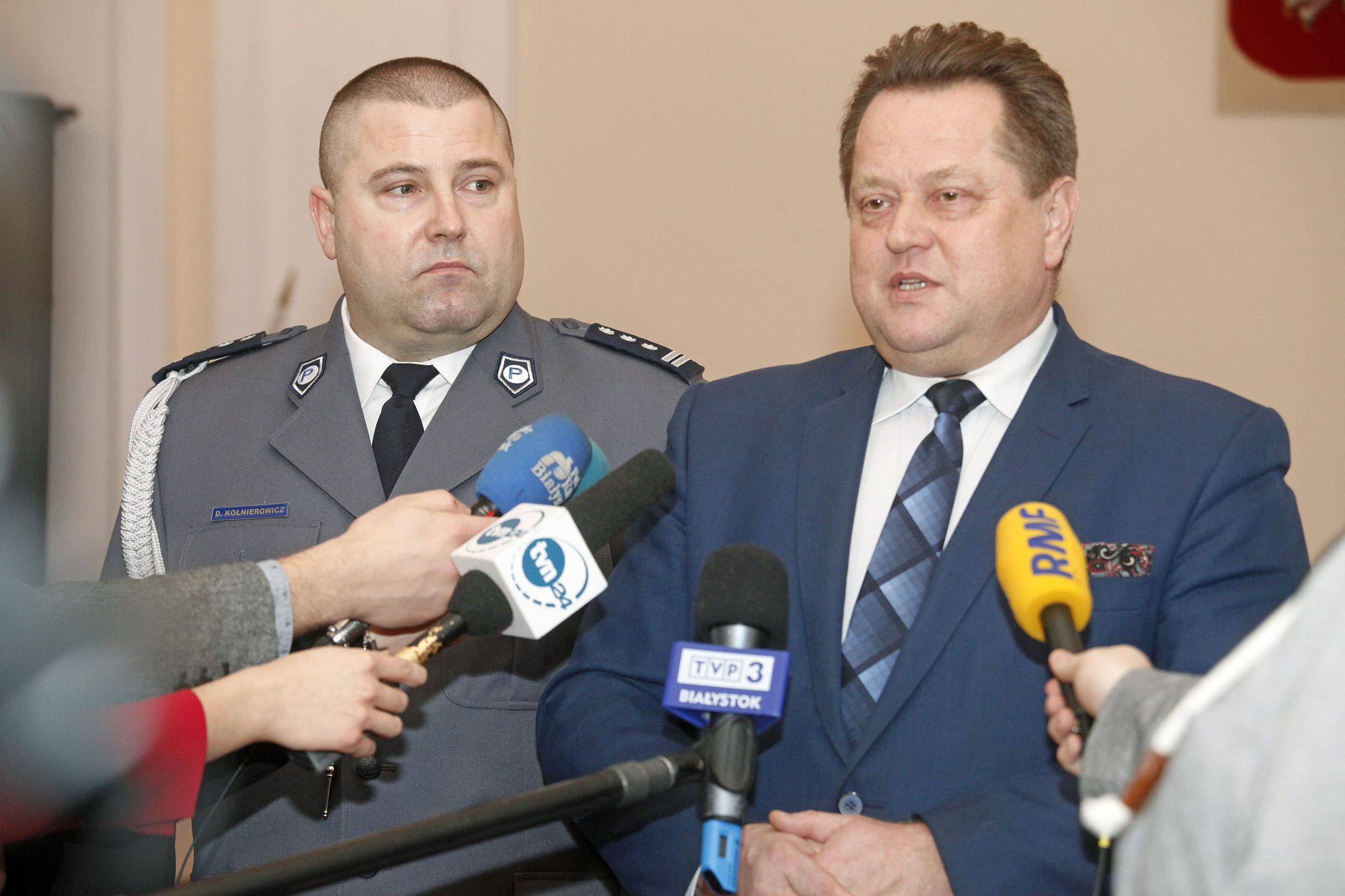 Szef podlaskiej policji Daniel Kołnierowicz broni wiceministra Jarosława Zielińskiego