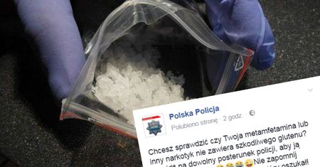 Wzruszający gest polskiej policji. Wyciąga pomocną dłoń do posiadaczy amfetaminy