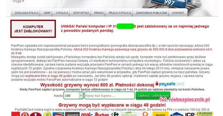 "Oglądałeś porno w internecie, masz 48 godzin". Wrócił przekręt na "polską policję". Wyjaśniamy, co z tym zrobić