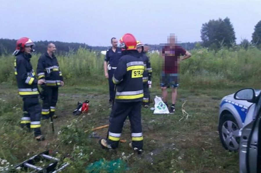 Uciekał przed dzikami. Spędził cztery godziny na drzewie