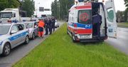 Wypadek w Łodzi. Poszkodowanych pięciu policjantów