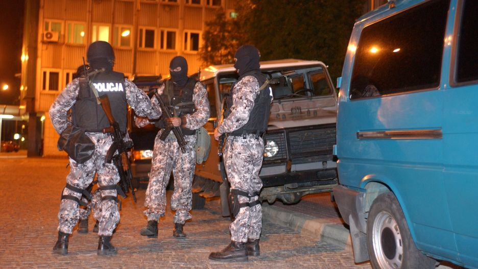 Policjanci w akcji