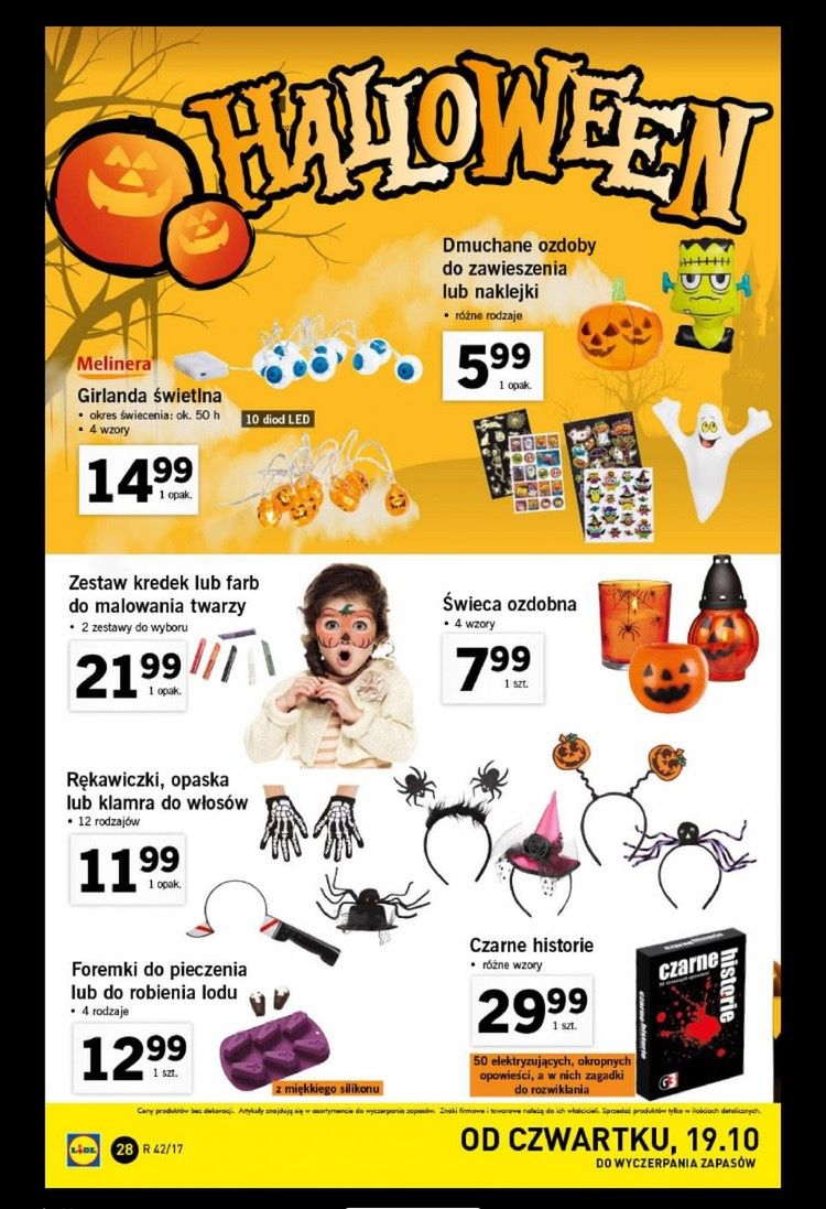 Oferta Lidla na Halloween 