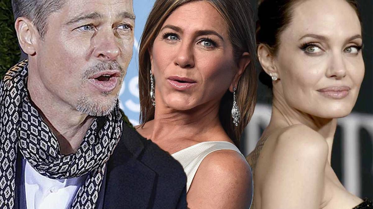 Brad Pitt, Jennifer Aniston i Angelina Jolie