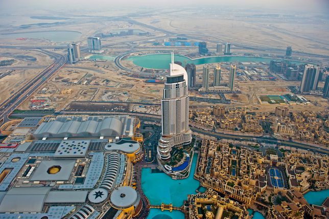 Widok z najwyższego budynku świata 