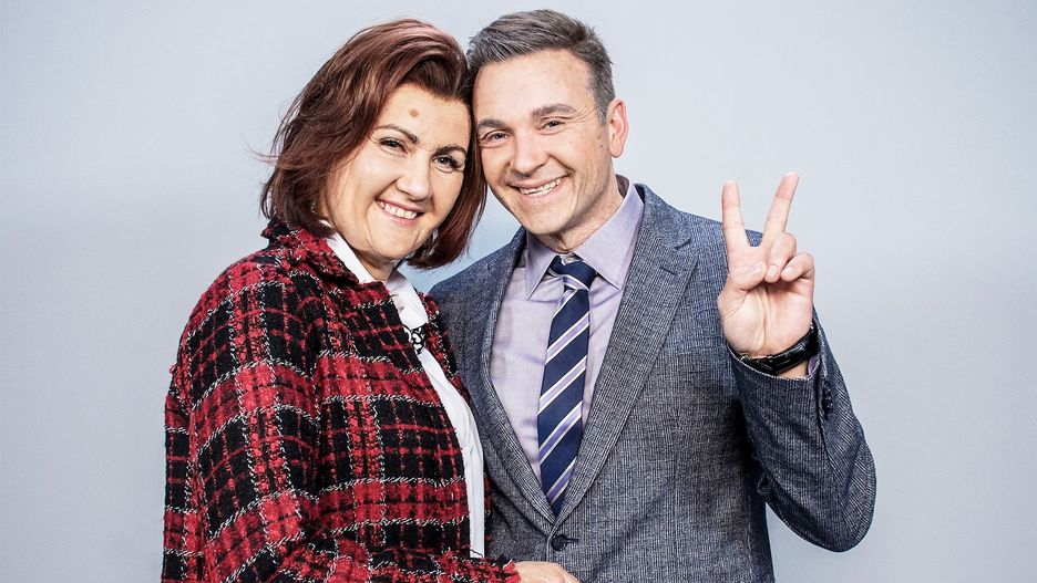 Poznajecie? To Dorota i Radek Liszewscy za 20 lat. Robota charakteryzatorów zaangażowanych do tego formatu robi wrażenie