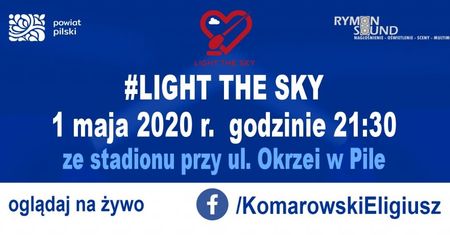 Rozświetlą niebo, by podziękować medykom