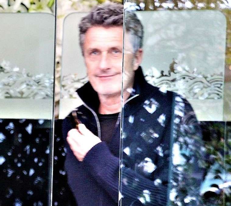 Paweł Pawlikowski w restauracji w Los Angeles