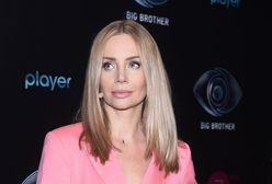 Agnieszka Woźniak Starak cała na różowo w za dużym garniturze