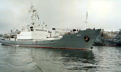 Rosyjski okręt zatonął po zderzeniu ze statkiem handlowym na Morzu Czarnym