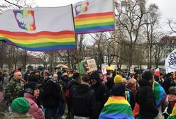 Protest w Berlinie przeciwko "Strefom bez LGBT" w Polsce