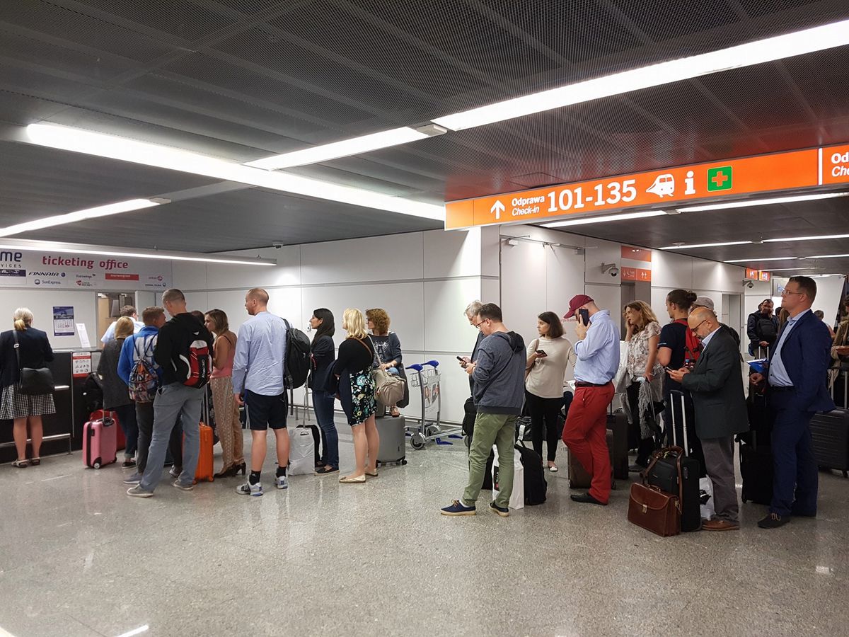 Duże opóźnienia na niemieckich lotniskach