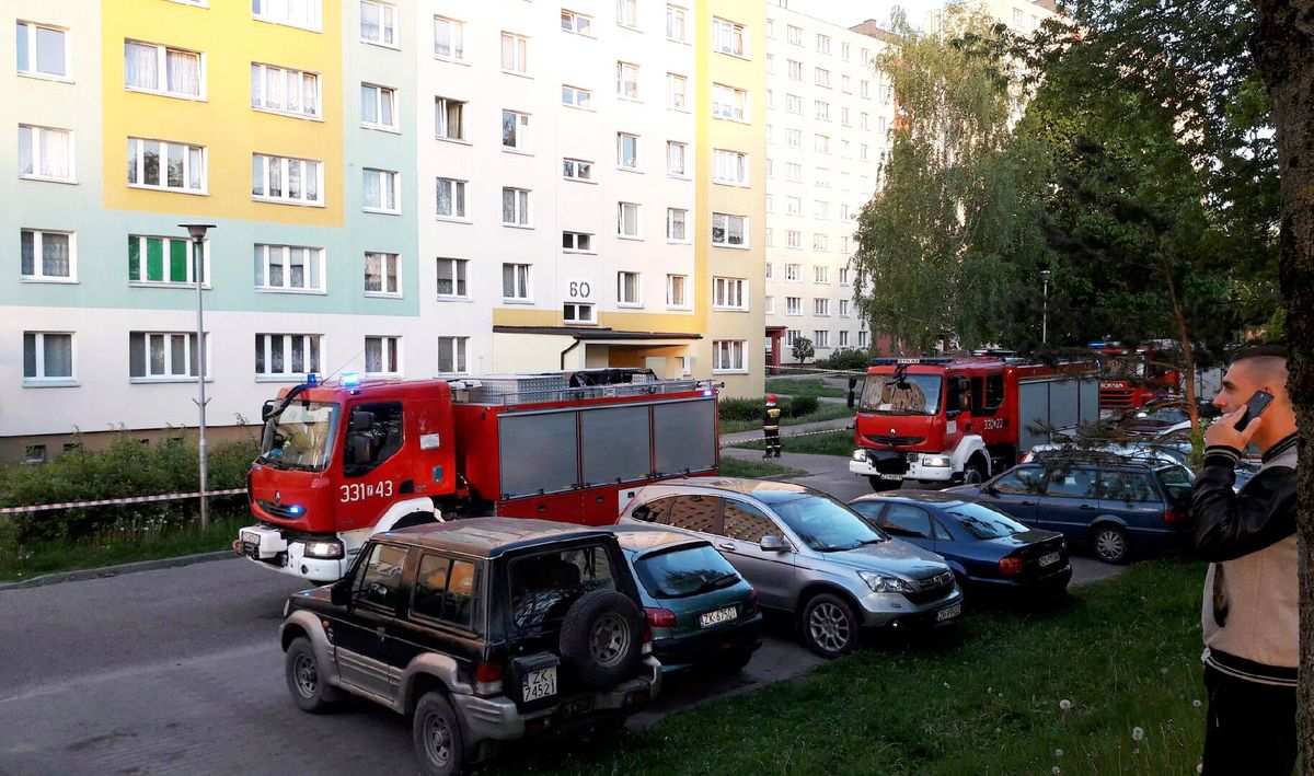 Zatrzęsły się dwa bloki w Koszalinie. Ewakuowano mieszkańców