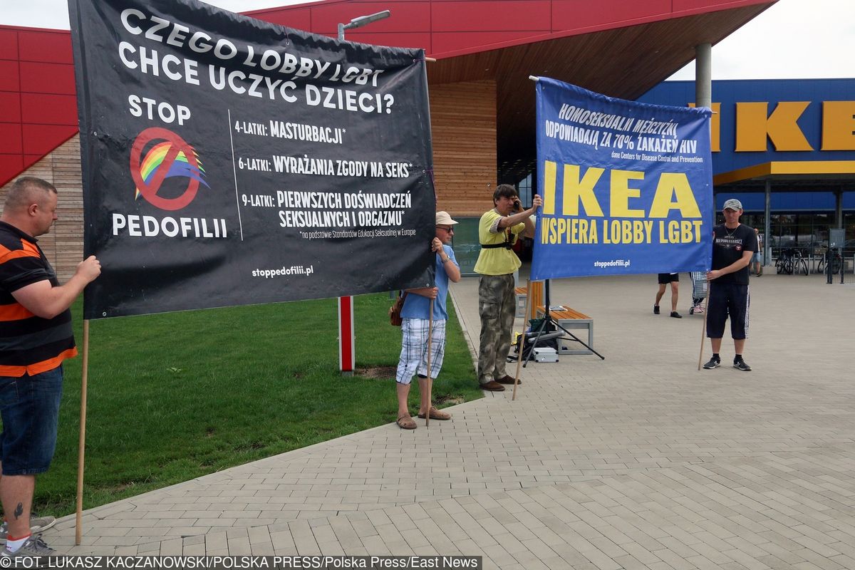 Protest pod IKEĄ w Lublinie. Chodzi o aferę ze zwolnionym pracownikiem