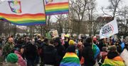 Protest w Berlinie przeciwko "Strefom bez LGBT" w Polsce