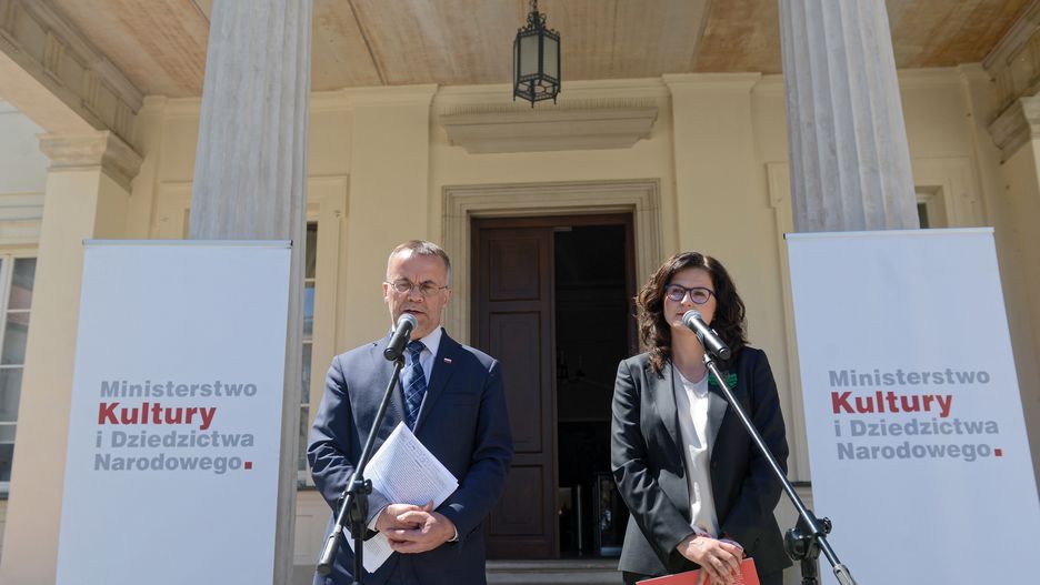 Jarosław Sellin i Aleksandra Dulkiewicz