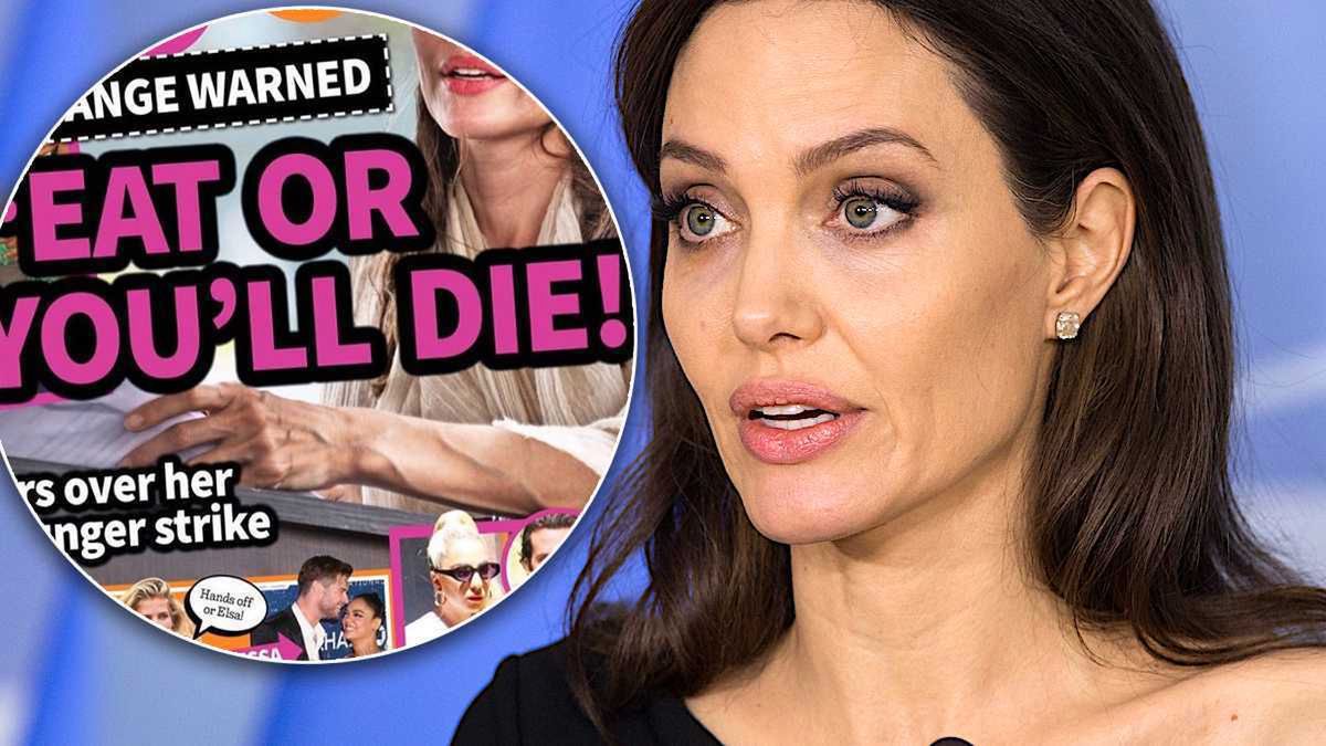 Angelina Jolie nie je od 34 dni i wygląda jak zombie? Koszmarne zdjęcia gwiazdy na okładce tabloidu