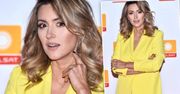 Ikona stylu Karolina Szostak na ramówkę Polsatu ubrała się… odważnie. Góra spokojna, za to dół jak u Roberta Lewandowskiego
