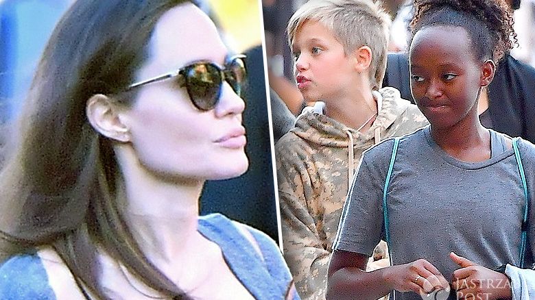 Angelina Jolie bez stanika