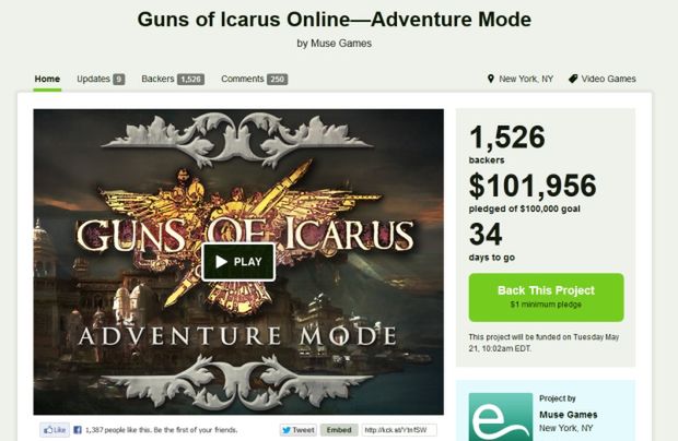 Guns of Icarus Online po raz drugi na Kickstarterze. Tym razem twórcy chcą rozbudować swoją grę