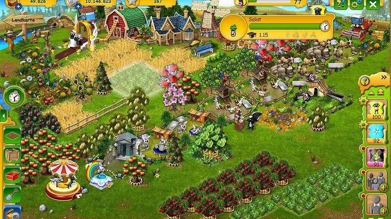 Screen z gry "Farmerama"