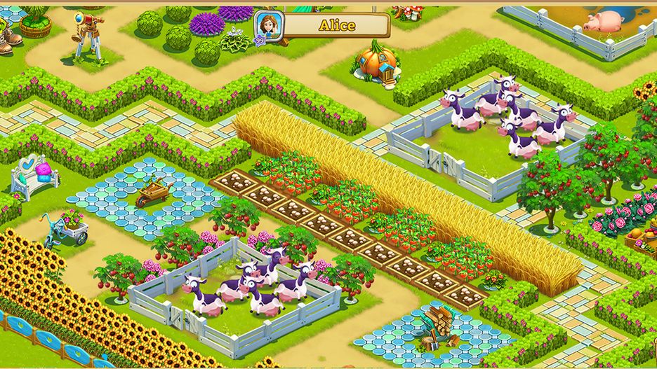 Screen z gry "Golden Acres"