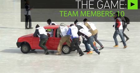 Samochodowy curling. Nagranie z Rosji podbija internet